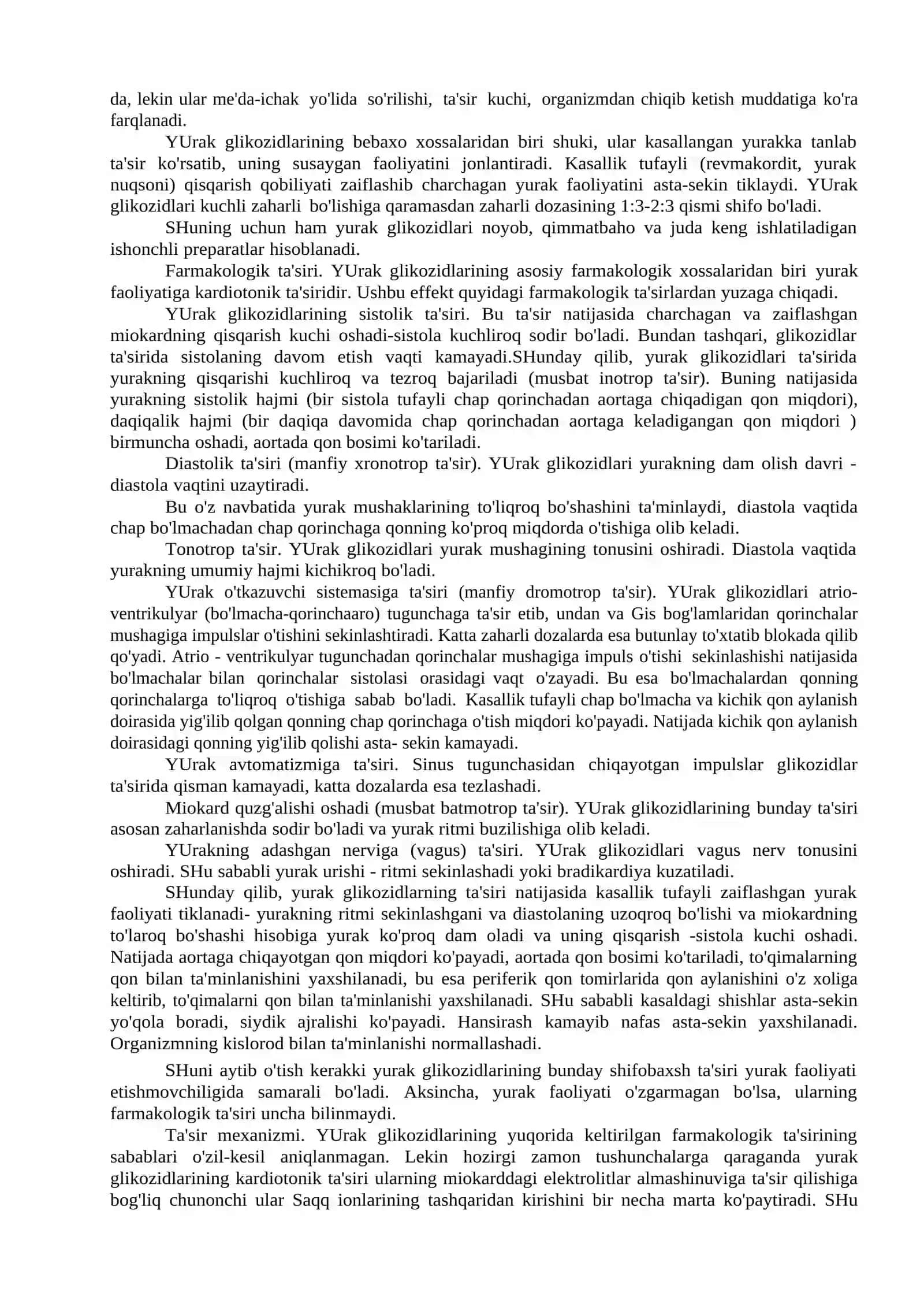 MA'RUZA-11 Yurak- tomirlar sistemasiga ta'sir etuvchi dorivor o'simliklar va ularning preparatlari 3