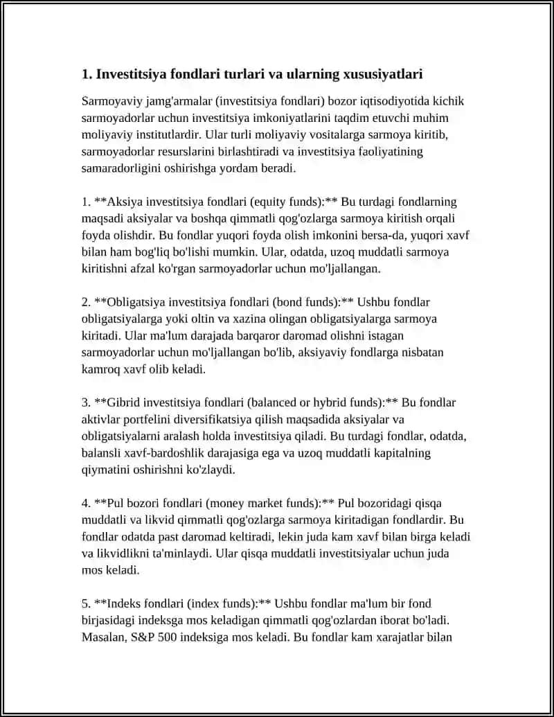 Aksiya investitsiya fondlari 3