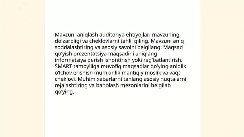 Wuni taqdimot qilib ber 3