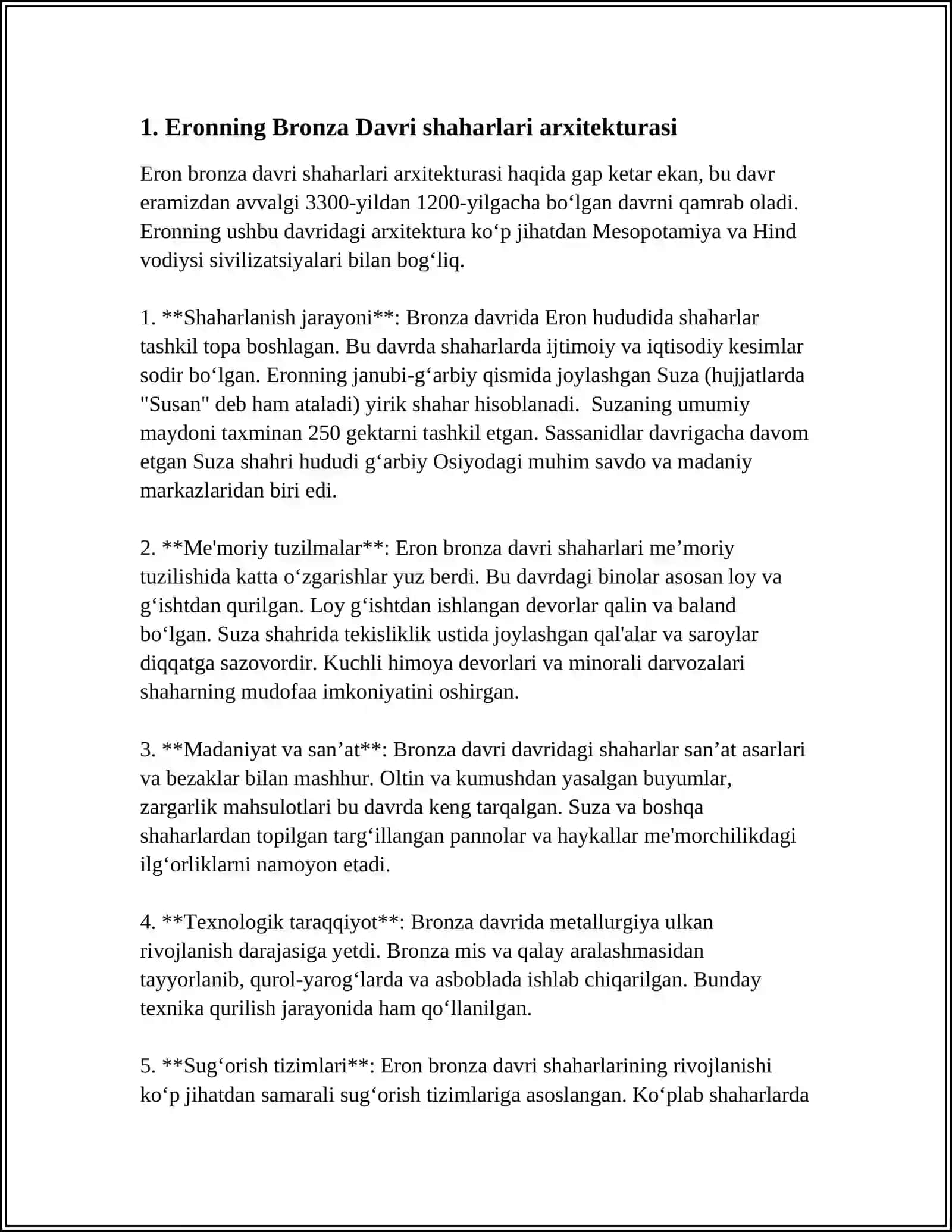 ERONNING BRONZA DAVRI FRONTA SHAHARLARI 3