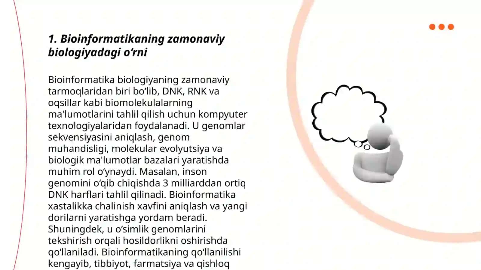 Zamonaviy Biologiya Rivojlanishida Bioinformatikaning O'rni 3