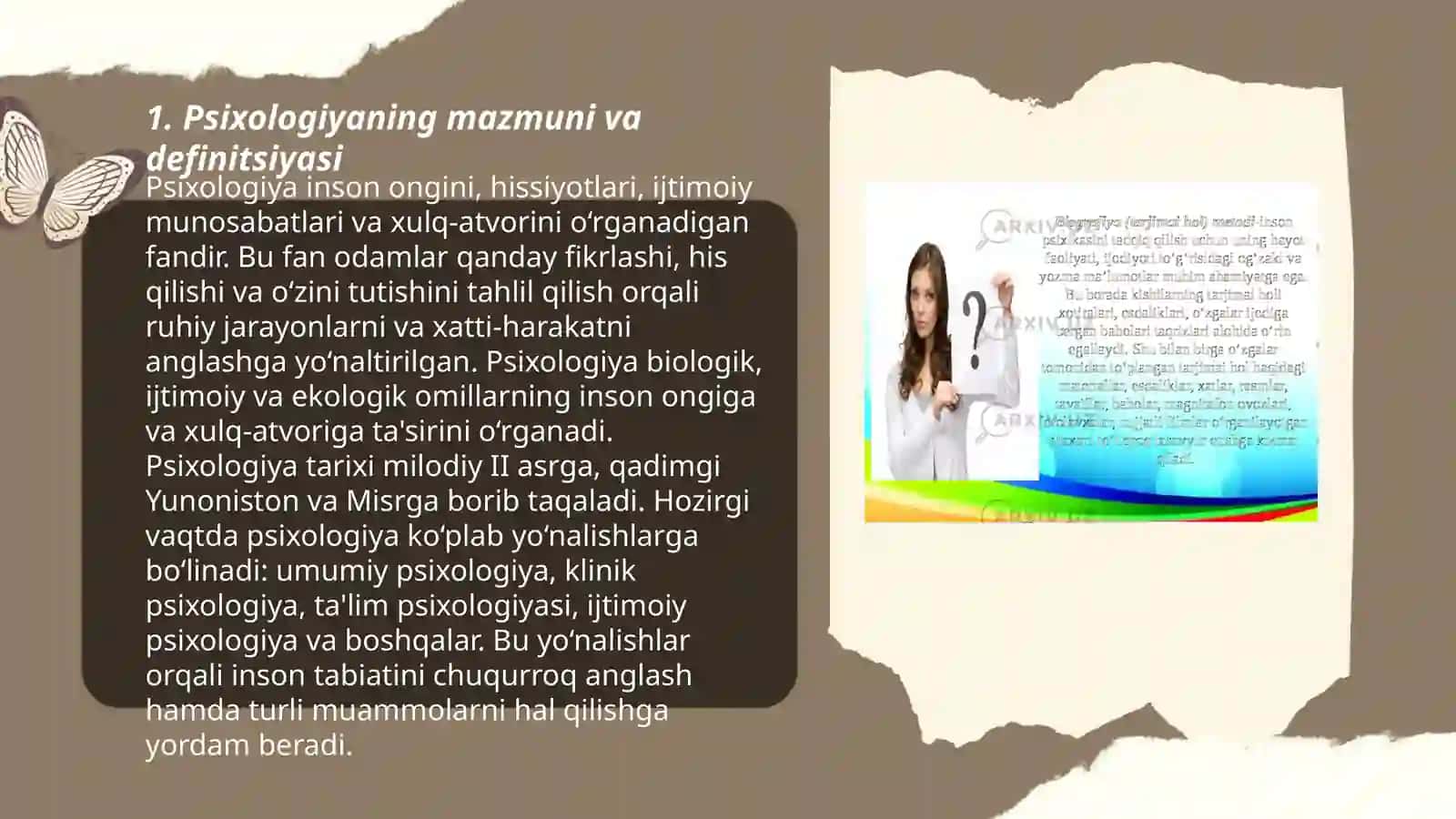 Psixologiya fanining predmeti, maqsad va vazifalari 3