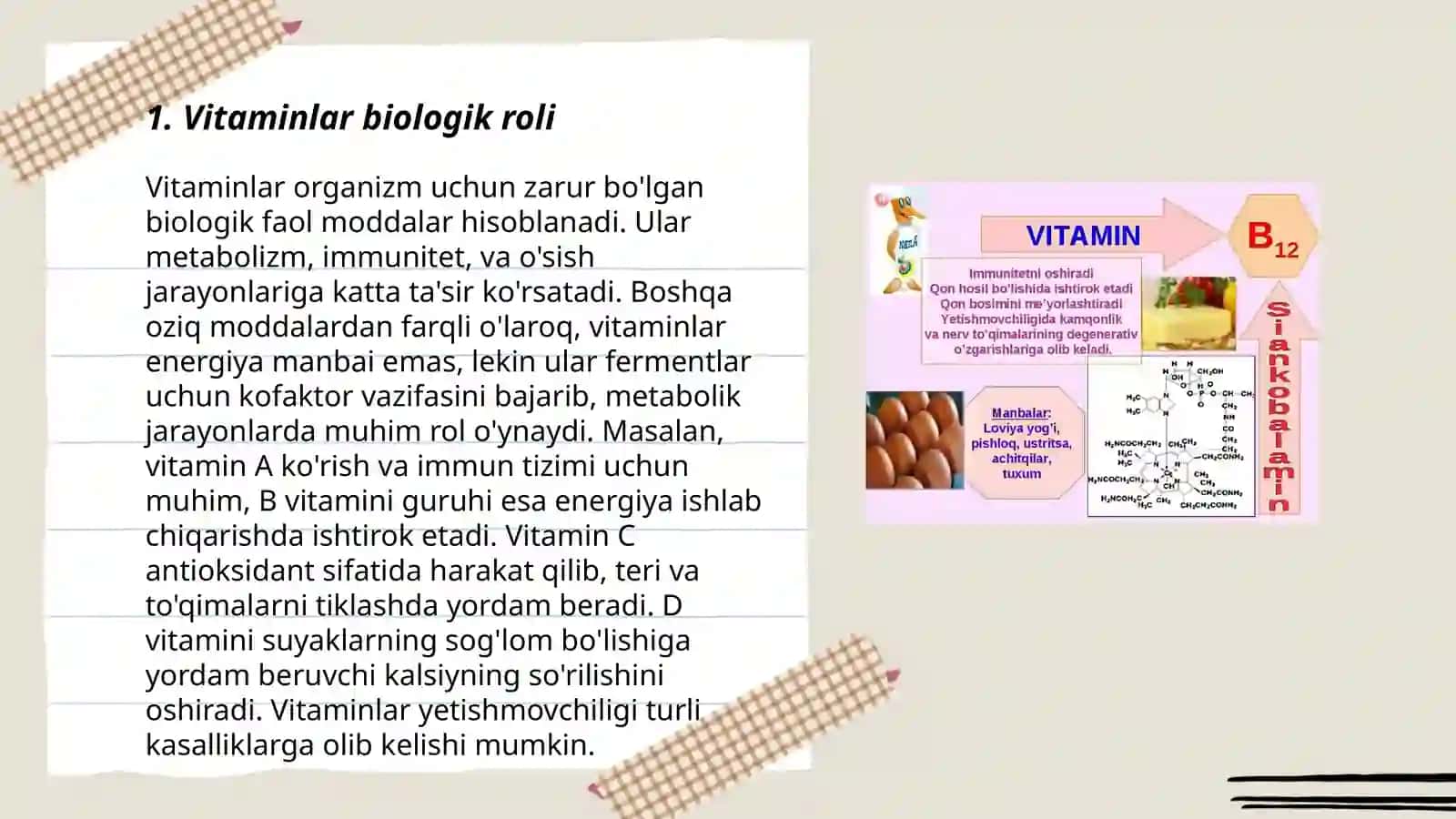 Vitamin priparatlari va ularni tibbiyotda qo'llanilishi 3