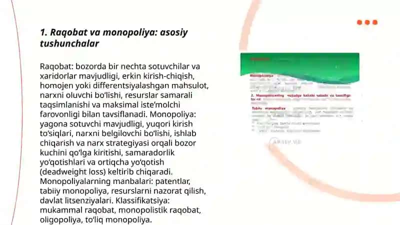 Raqobat va monopoliya 3