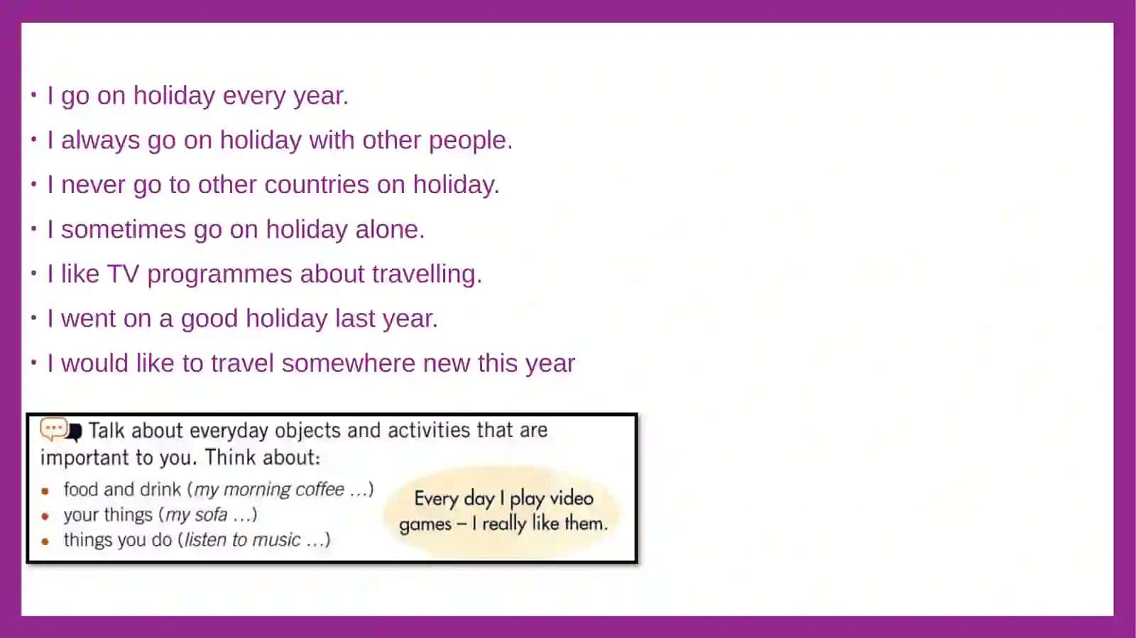 Be going to; Months and future expressions: Ordinal numbers 3
