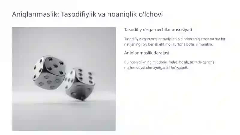Diskret taqsimotning aniqlanmaslik darajasi va Entropiya tushunchasi 3
