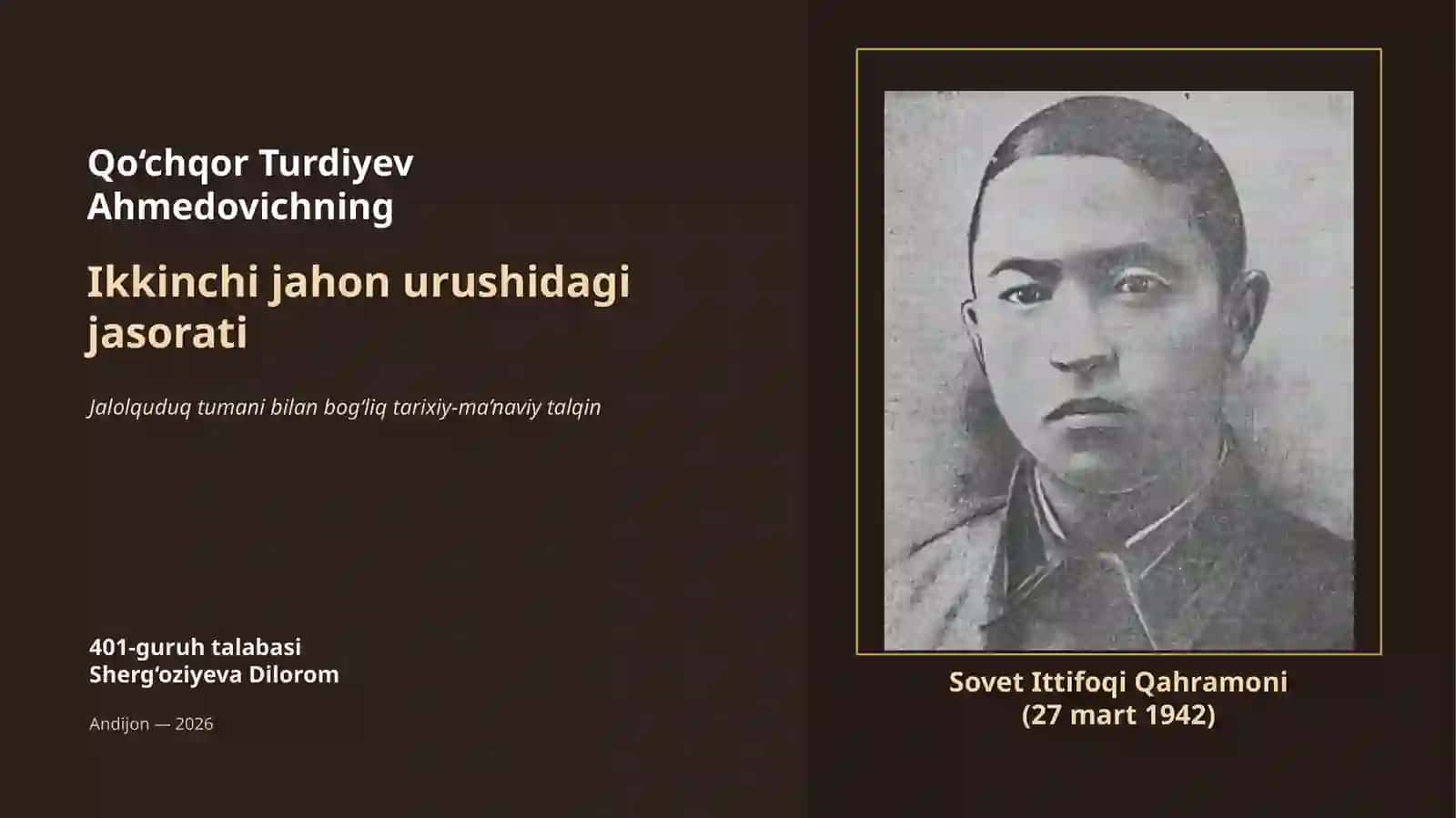 O`zbek xalqining Fashizm ustidan qozonilgan g`alabaga qo`shgan xissasi 3