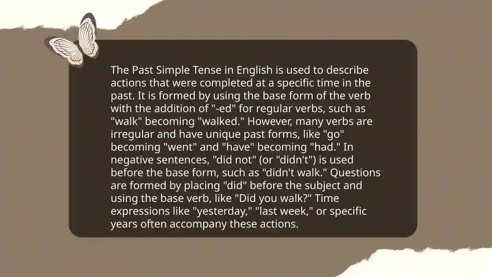Past Simple 3
