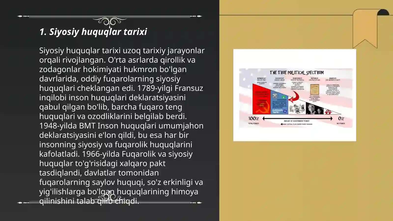 Siyosiy huquqlar tarixi 3