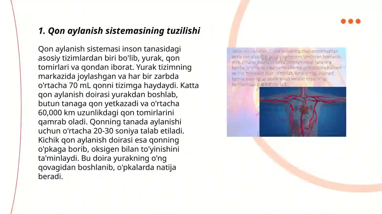 Qon aylanishi. Yurak mushaklari 3
