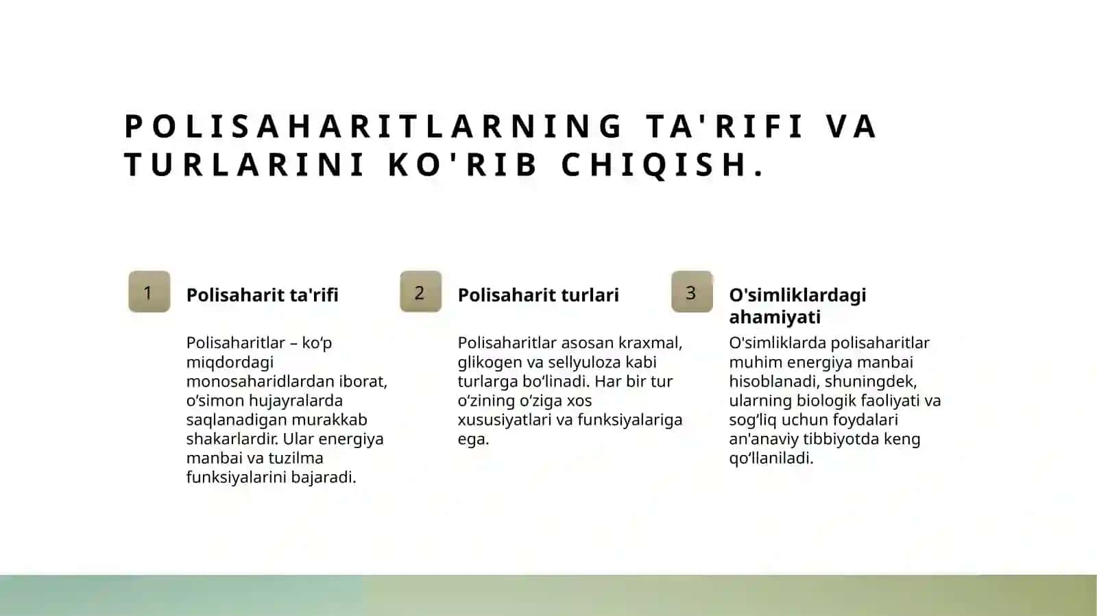 Tarkibida polisaharid saqlovchi dorivor o‘simliklar 3