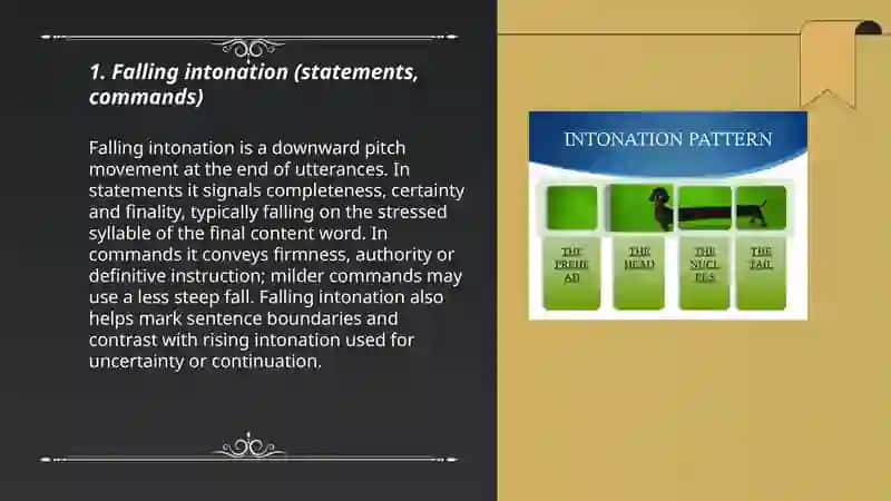 Intonation, types of intonation 3