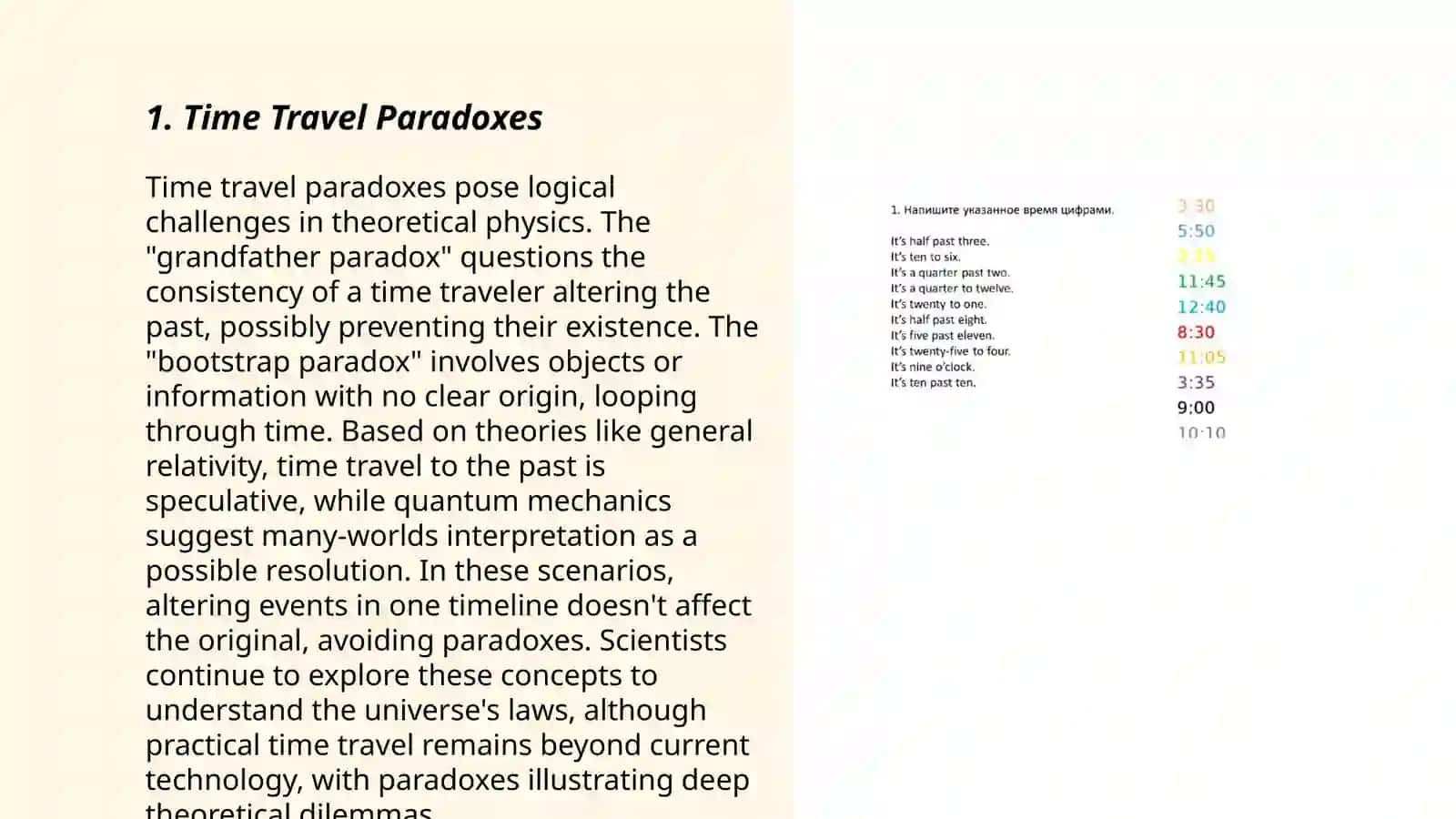 Time Travel Paradoxes 3