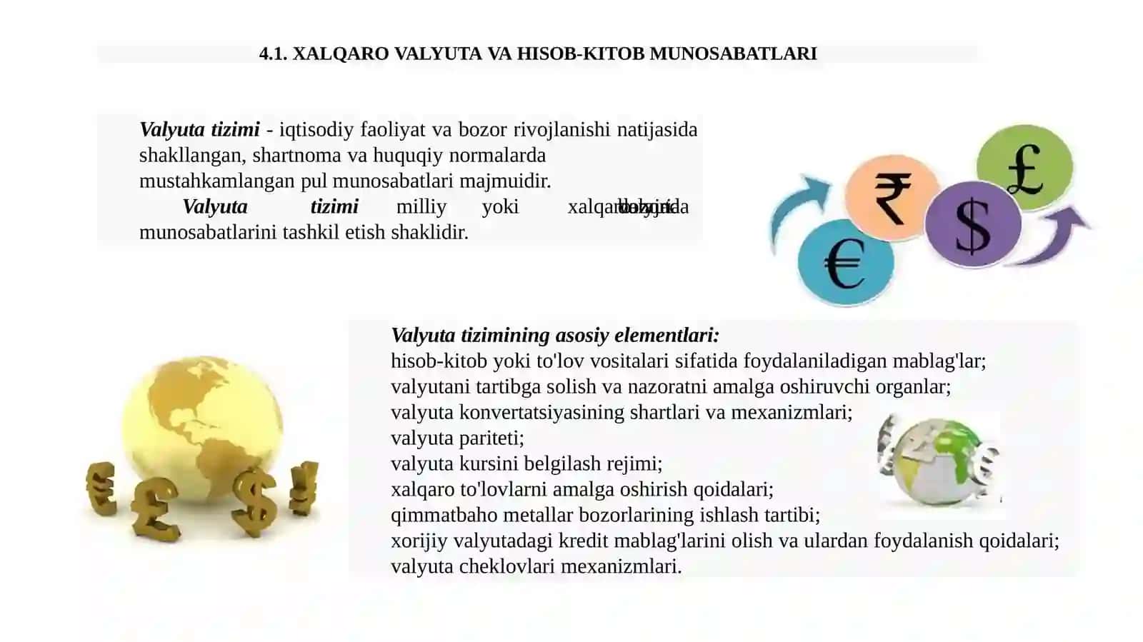 XALQARO VALYUTA TIZIMI VA SIYOSATI 3