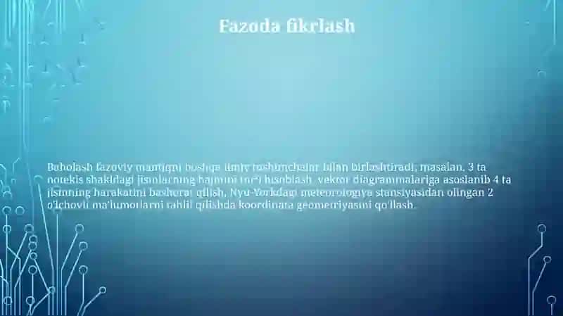 PISA Xalqaro baholash dasturida tabiiy fanlarga oid sohalari 3