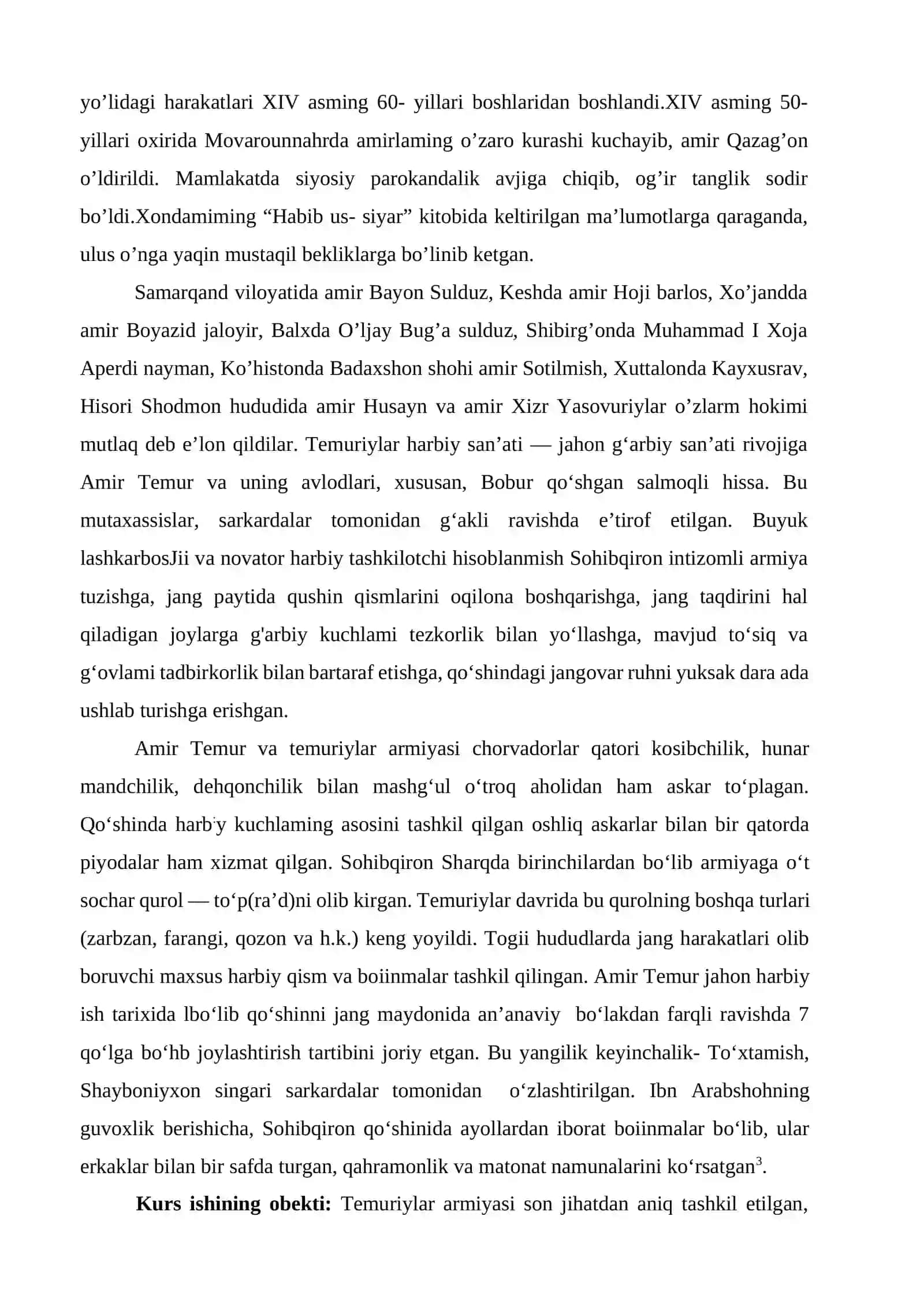 AMIR TEMURNING HARBIY YURISHLARI 3