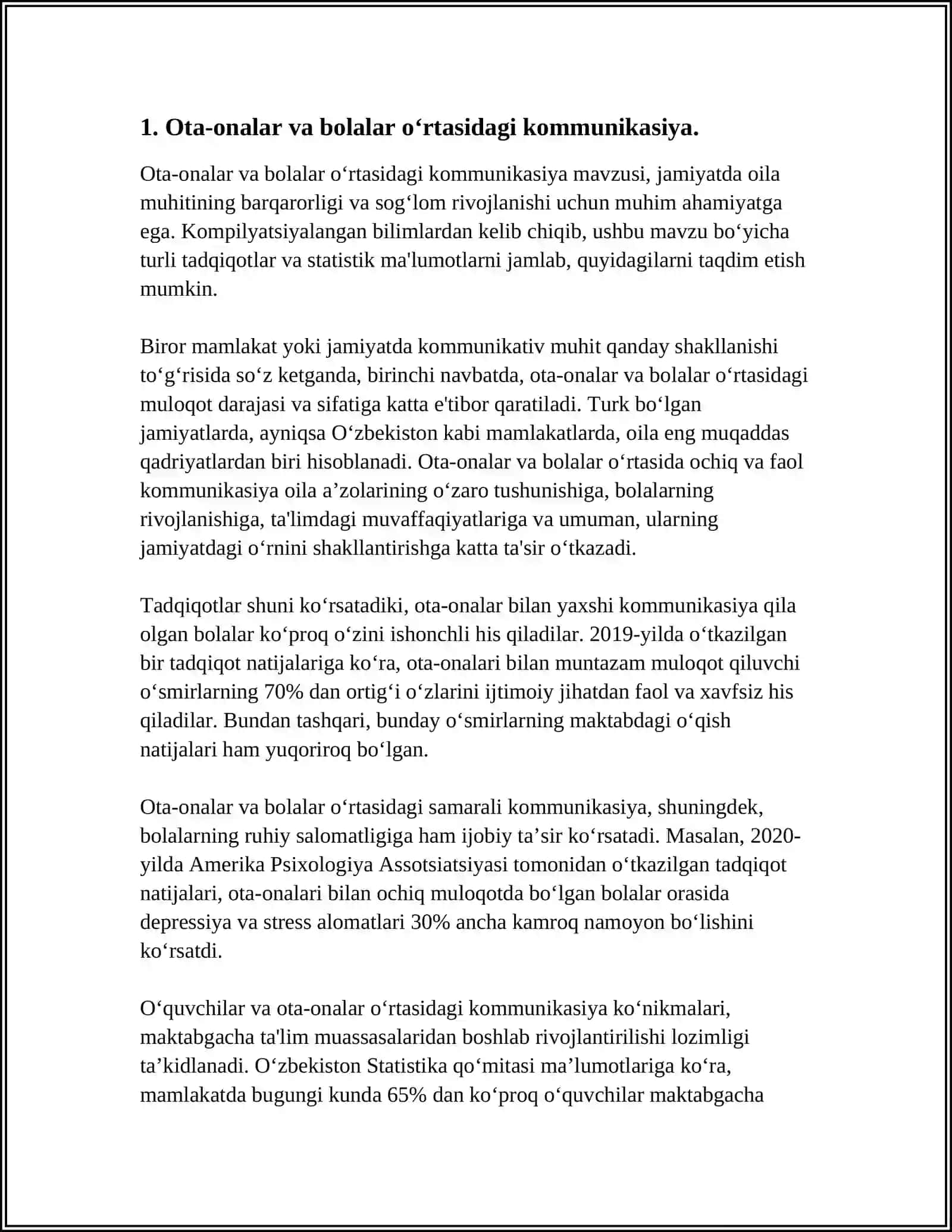 IJOBIY O‘Z-O‘ZINI ANGLASHNI TARG‘IB QILISHDA OTA-ONALARNING RO‘LI 3