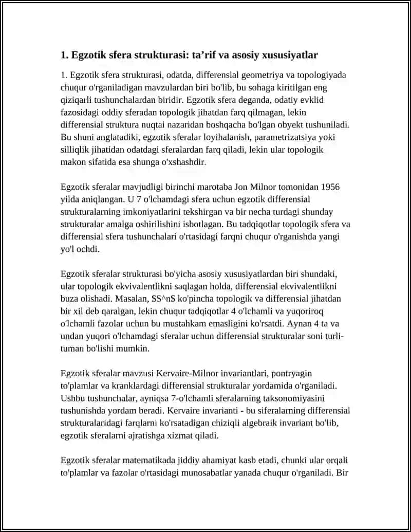 EGZOTIK SFERA STRUKTURASI (MAX ATLAS) 3