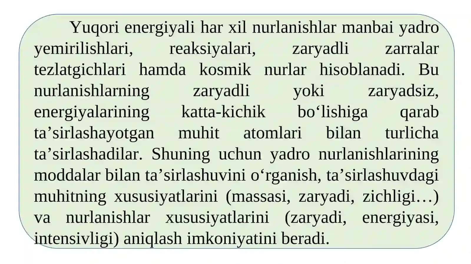 Zaryadlangan og‘ir zarralarningmuhit bilan o’zaro ta’siri 3