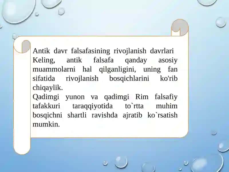 Antik davr falsafasi 3