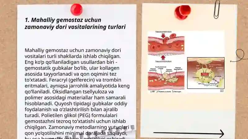Mahalliy gemostaz uchun zamonaviy dori-vositalar 3