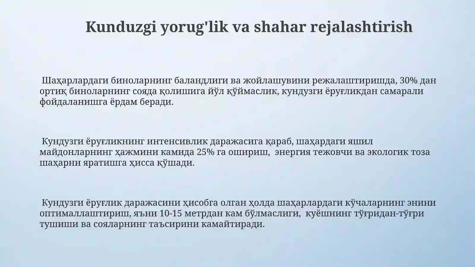 Kunduzgi Yorug'likning Ijtimoiy Ta'siri 3