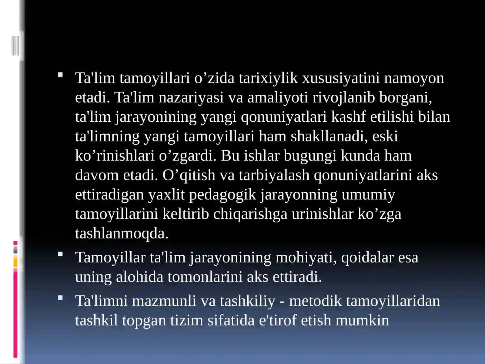 Didaktik tamoyillar 3