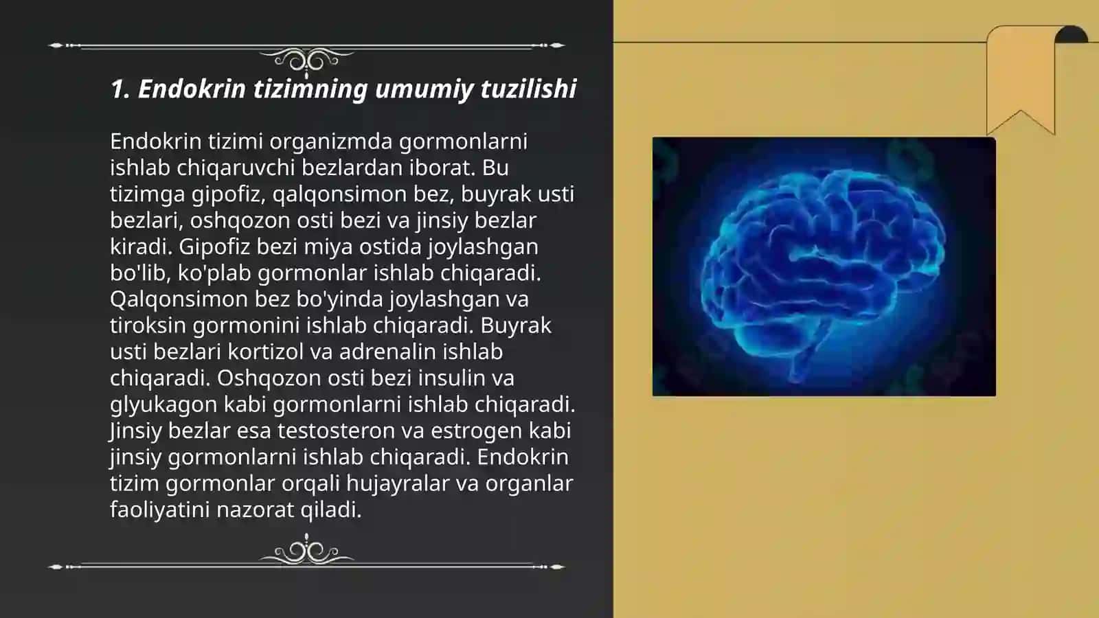 Endokrin tizimning inson organizmi va xulq-atvorning ahamiyati 3