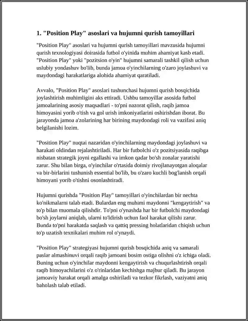 "HUJUMNI QURISH: POSITION PLAY TEXNOLOGIYASI" 3