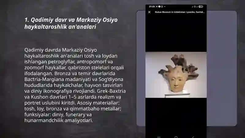 O‘zbekiston haykaltaroshlik san’atining rivojlanishi. 3