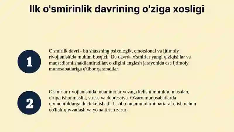 Ilk o'smirinlik va yoshlik davrida pisix rivojlanish xususiyatlari 3