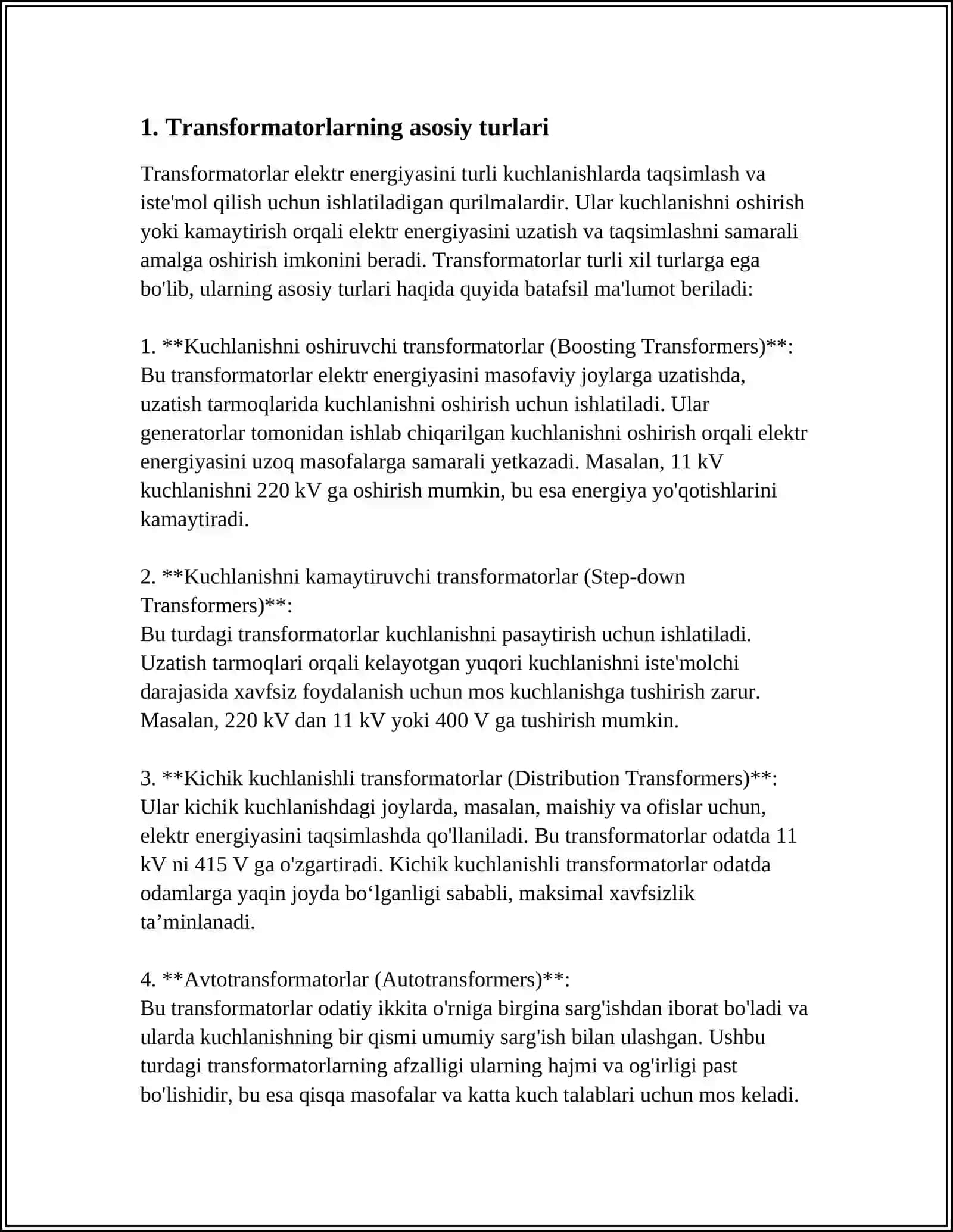 TRANSFORMATORLAR 3