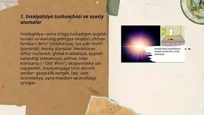 Xonalarning insolyatsiyasi haqida tushuncha, uning ahamiyati 3