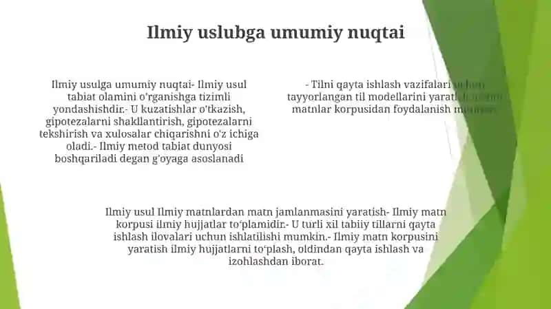 Ilmiy Uslubga Doir Materillardan Foydalanib Matnlar Ko'Rpusini Yaratish 3