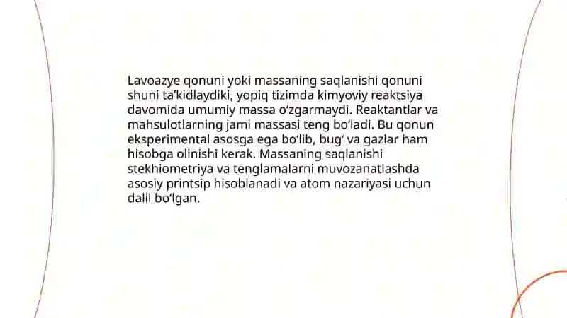 Kimyoning asosiy qonunlari 3