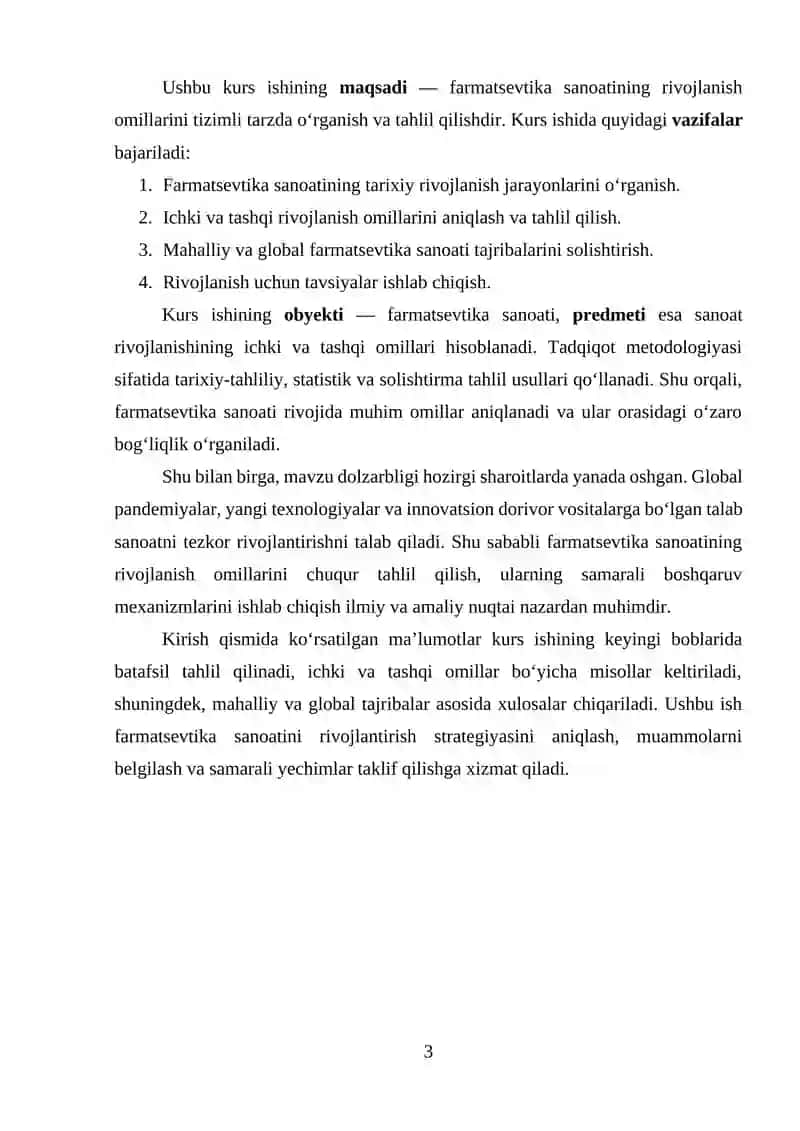 FARMATSEVTIKA SANOATINING RIVOJLANISH OMILLARI 3