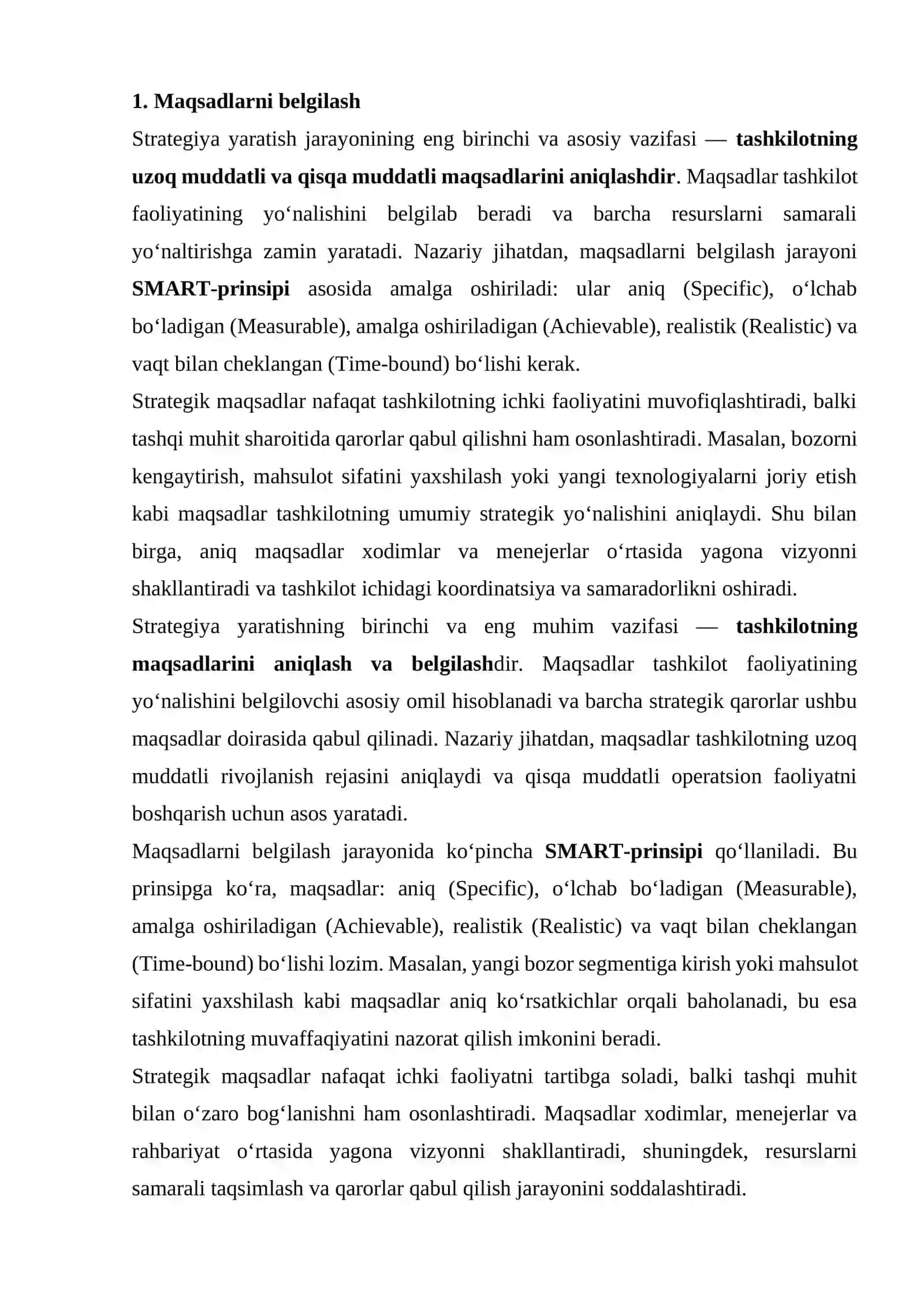 "STRATEGIYA YARATISHNING 3 VAZIFASI" 3