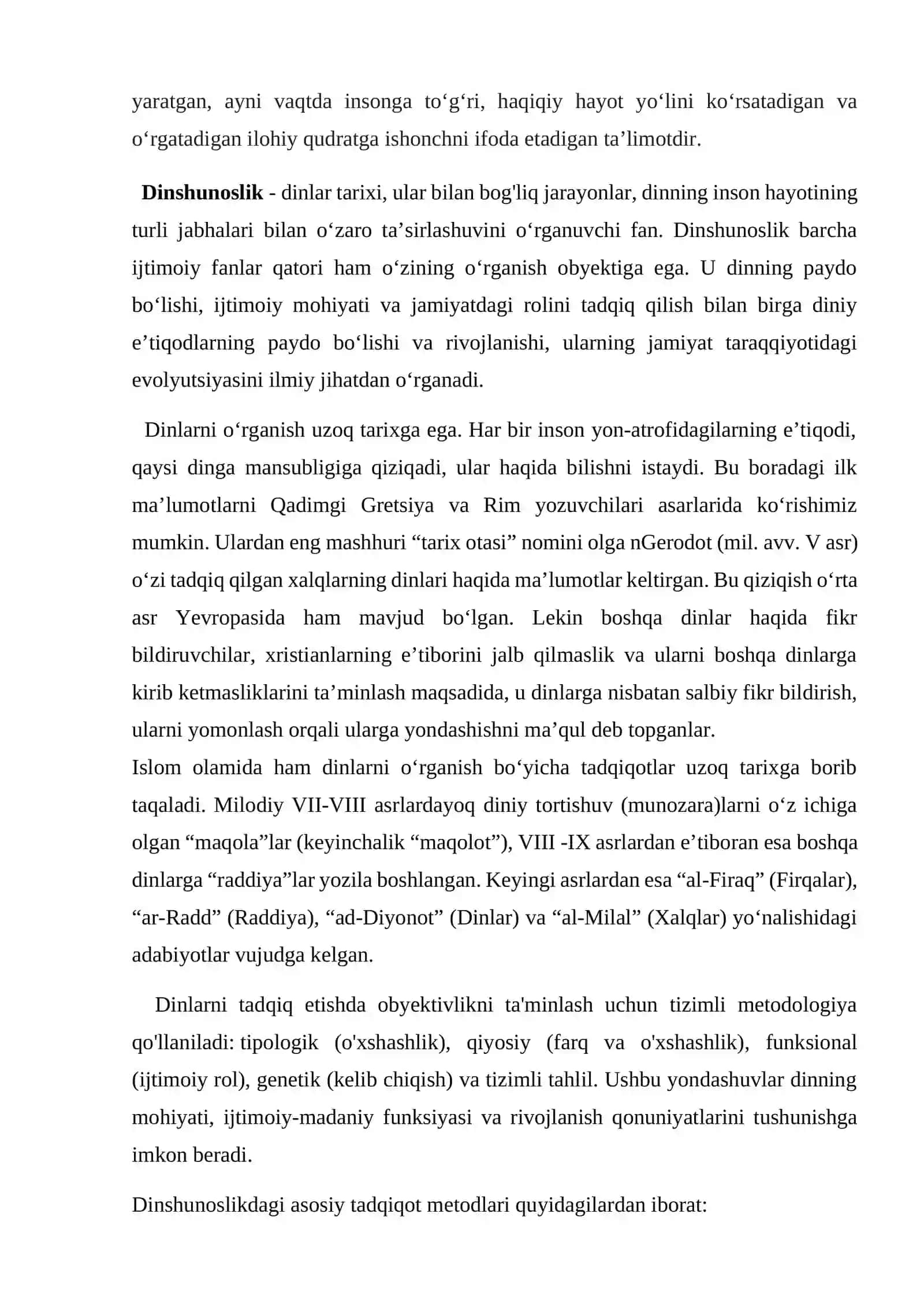 Dinlarni Tadqiq Etish Metodologiyasi 3