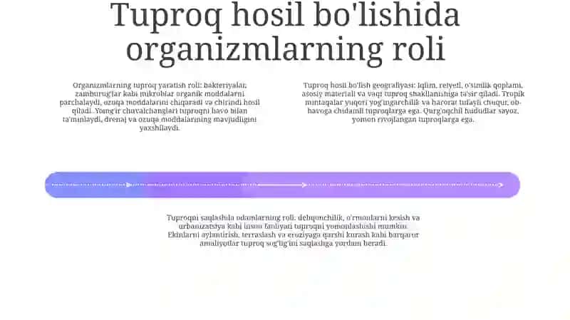 Organizmlar Va Tuproq Xasil Bulishi Hamda Geografiyasi 3