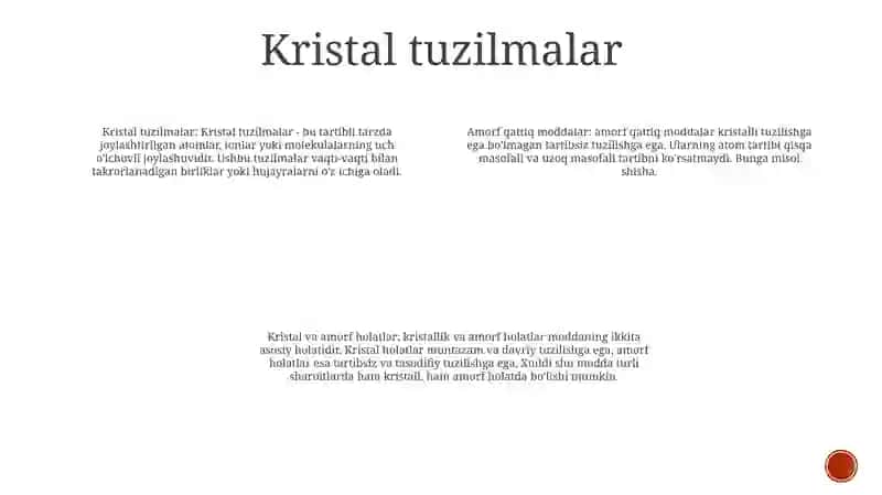 Anorganik Moddalarning Kristal Va Amorf Holatlari 3
