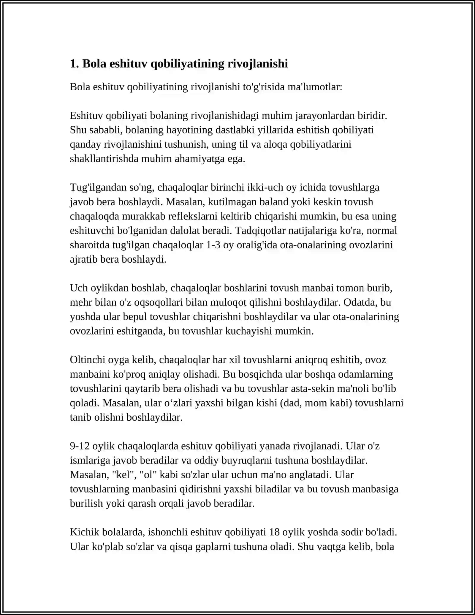 BOLA ESHITUV QOBILYATI VA OVOZINI RIVOJLANTIRISHNING OʻZIGA XOS XUSUSIYATLARI 3
