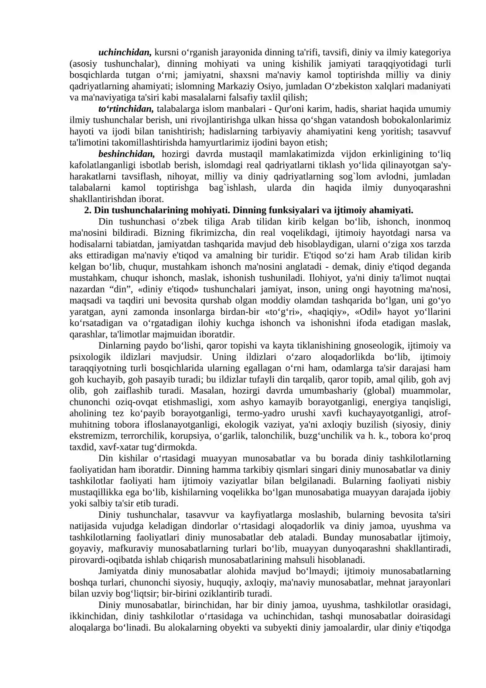Dinshunoslikning fanining, predmeti, funksiyalari, kategoriyalari 3