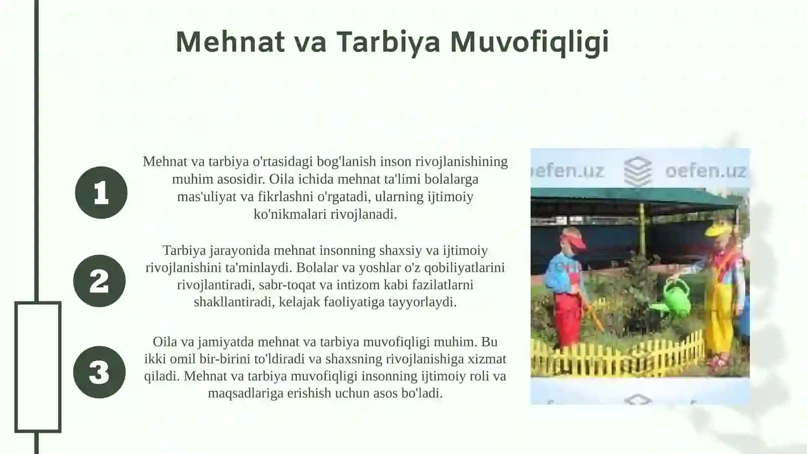 Oilada mehnat tarbiyasi slayd, prezentatsiya, ppt 3