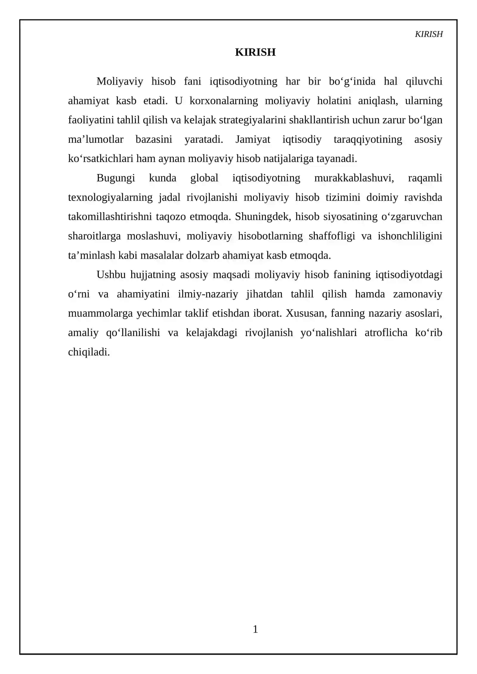 Moliyaviy Hisob Fanining Iqtisodiyotdagi Oʻrni va Ahamyati 3