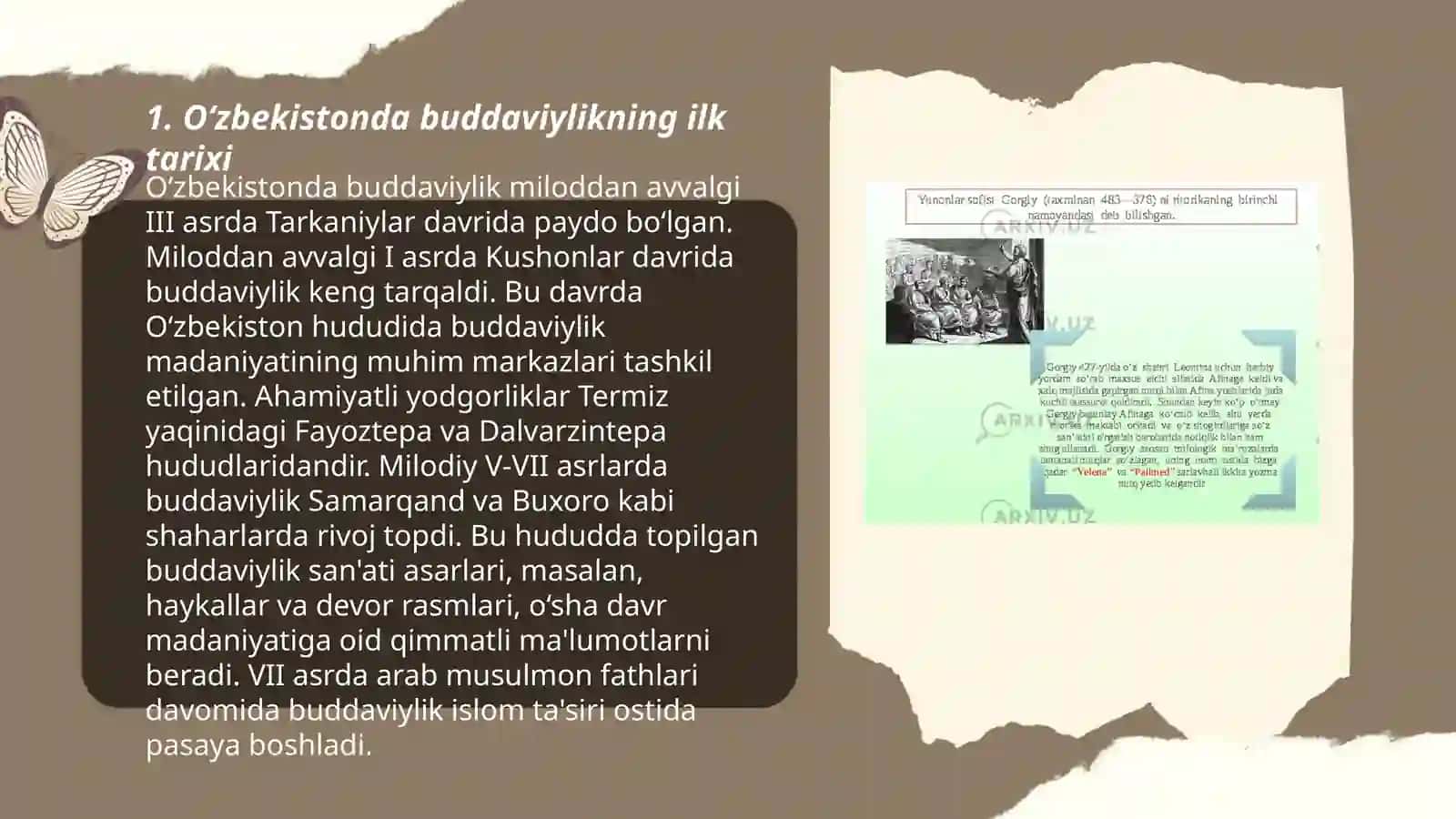 O‘zbekistonda buddaviylik dinining tarixiy ildizlari va hozirgi zamon 3