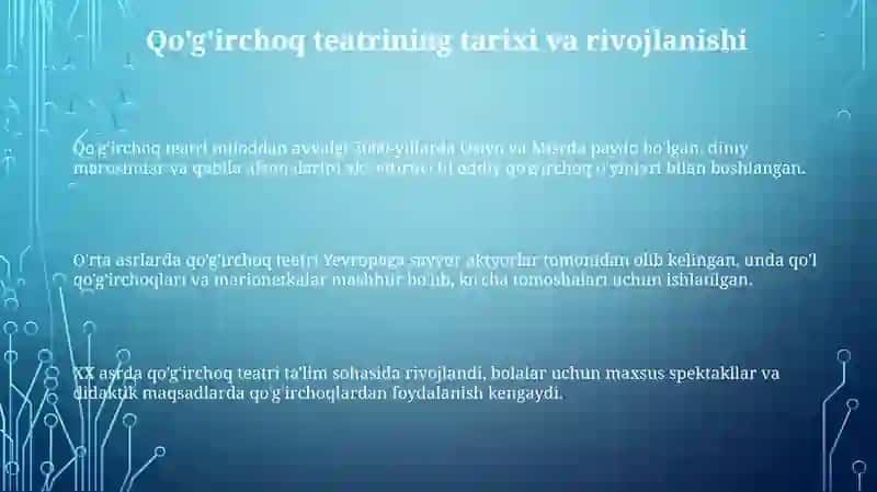 Maktabgacha yoshdagi bolalarni qo'g'irchoq Teatri personajlari 3