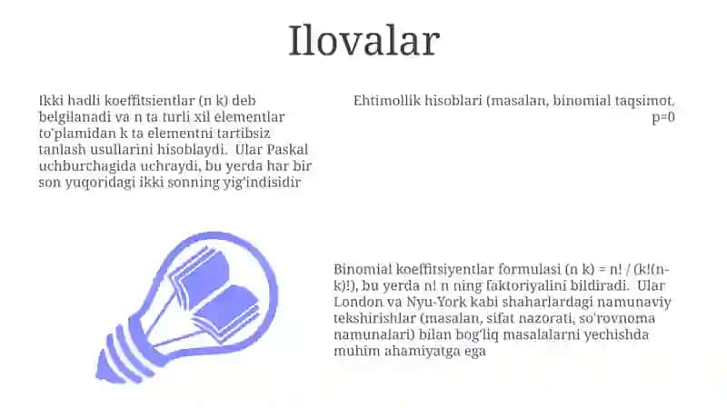 Binomial koeffitsiyentlar 3
