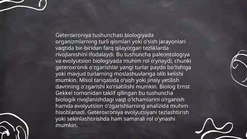 O'sish va rivojlanish geteroxroniyasi 3