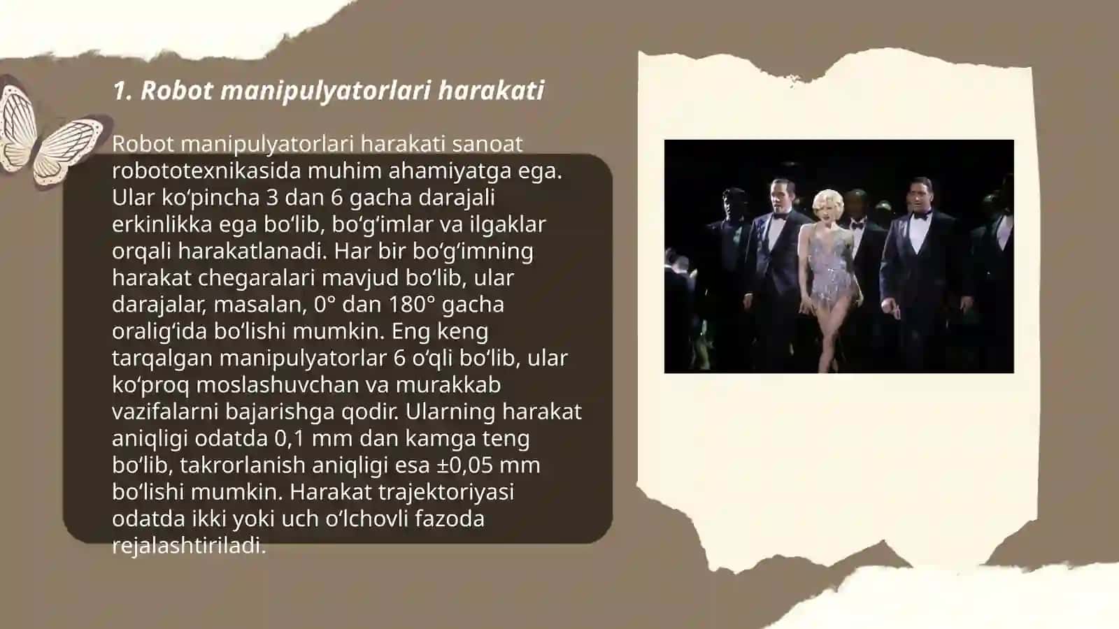 Robot manipulyatorlarda harakat tezligini boshqarish 3