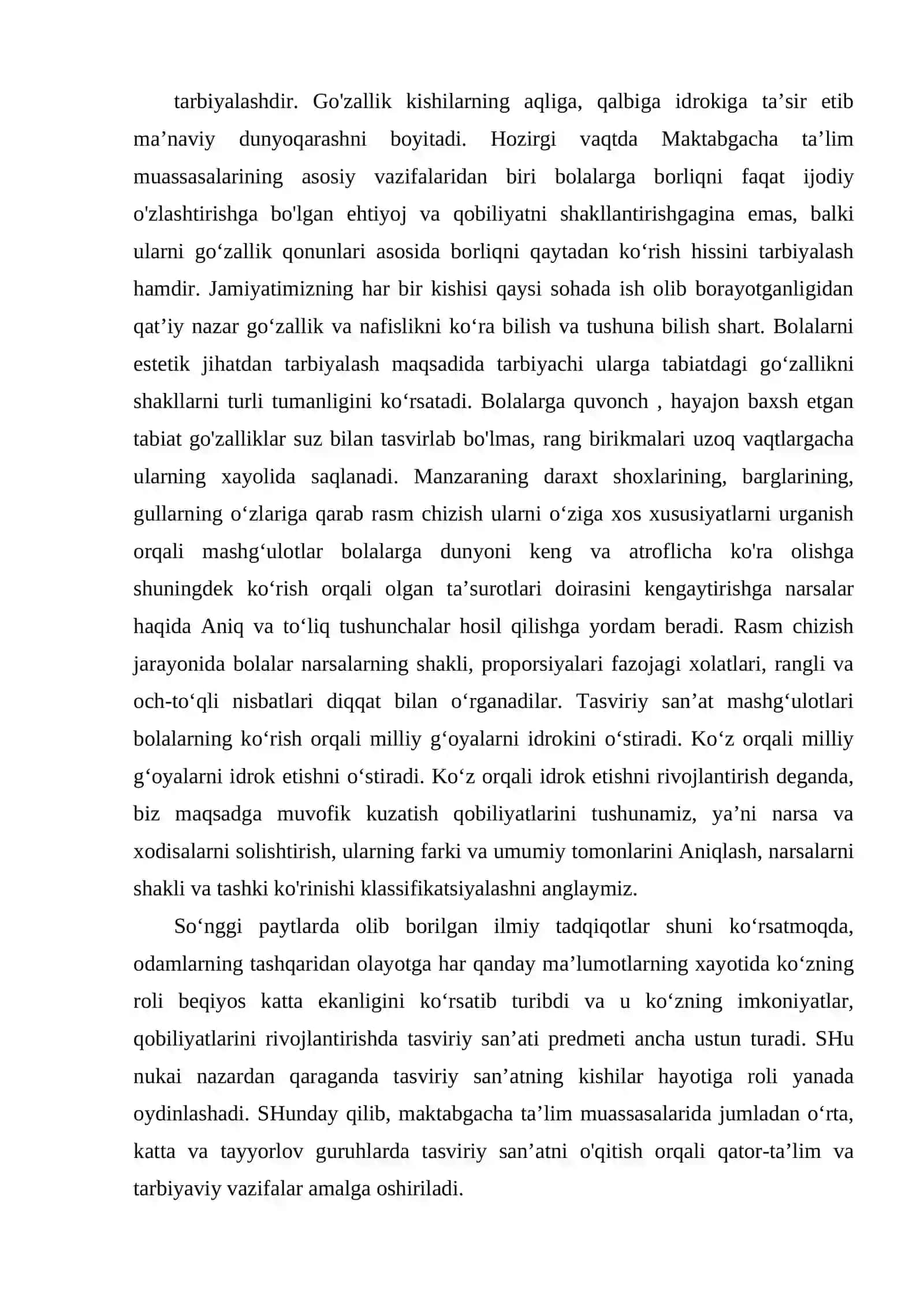 TASVIRIY FAOLIYAT MASHG‘ULOTLARINI LOYIHALASHTIRISH 3